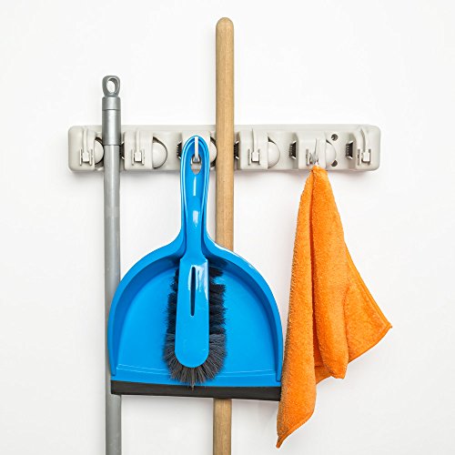 TecTake Gerätehalter mit bis zu 11 Plätzen Geräteleiste Wandhalterung 40,5x6x10,5cm – diverse Mengen – (2 Stück | Nr. 401819) - 3