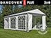 Produktbild Dancover Partyzelt Pavillon Festzelt Plus 3x6m PE, Grau/Weiß