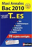 Image de Maxi Annales Tle ES : Sujets corrigés