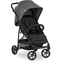 Hauck Buggy Rapid 4 bis 25 kg, Kinderbuggy Klein Zusammenklappbar, mit Liegefunktion, Höhenverstellbar, Großer Korb, Grau Sch