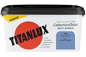 Titanlux Titan Pintura Plástica Covertura Total 4L (1025 Azul Calipso)