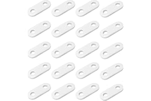 LZYDKH 20 Stück Bleistäbchen 24g, Bleistreifen Gardinen Vorhang Beschwerer Weiß Gardinenbeschwerer Duschvorhang Bleistäbe Gewichte für Haus Büro Vorhänge Tischtuch Zubehör