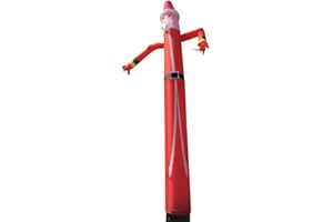 GAORUI Inflatable Tube Man Sky Puppet Dancer - Funny Wacky Waving Inflatable Tube Guy for Festival Advertisement(No Blower) (Santa Claus, 20ft)