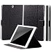 Produktbild iCues Schutzhülle kompatibel mit Samsung Galaxy Tab S2 8.0 | Manzano Tasche | 360° Standfunktion Ostrich Schwarz | Extra Leicht sehr Dünn Leder Book Schutz Etui Flip Case Hülle Wallet Strauß