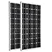 Produktbild Sonnenkollektor ZODORE 2 Pcs*100 Watt 100w Monocrystalline Photovoltaic PV Sonnenkollektor Modul 12V Batterielade f¨¹r Wohnmobile Caravan Boat, Wohnmobil oder Yacht, f¨¹r Insel / Backup-Solarstromanlagen 100 watt