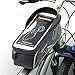 Produktbild Fahrrad Rahmentasche K1, Wasserdichte Handyhalterung mit Carbon Design, TPU empfindlicher Touchschirm, Geeignet für alle Handys innerhalb von 6 Zoll (alle iPhones und Samsung Smartphones