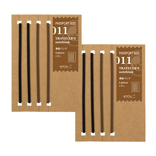 Designphil TRAVELER'S notebook Passport Size Refill 011 Connecting Rubber Band 2pcs Set 14335006 (Japan Import)