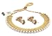 Youbella Gold Plated Pearl Temple Coin Choker Necklace Earrings Set For Women RS.499.00
