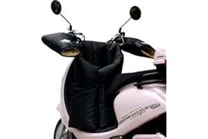 ITODA Beinschutz Roller Abdeckplane mit Lenkerstulpen Set Universell Rollerdecke Wasserdicht Warm Motorradplane Wetterschutz Kälteschutz Beindecke Winter Beinabdeckung Scooter Rollerfahrer Motorfahrer