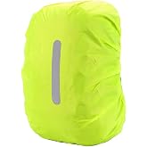 PINEPAN Waterproof Backpack Cover with Reflective Stripes, 15L-100L Waterproof for Hiking, Camping, Travel, Cycling
