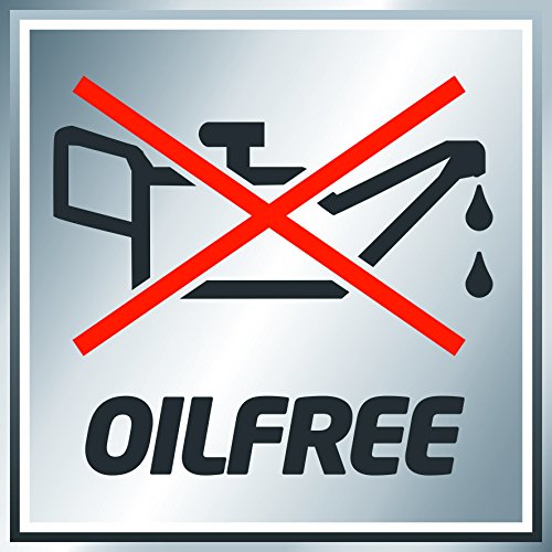 Einhell Kompressor TH-AC 200/40 OF (1,1 kW, 40 L, Ansaugleistung 140 l /min, 8 bar, ölfrei, große Räder und Haltebügel) - 10