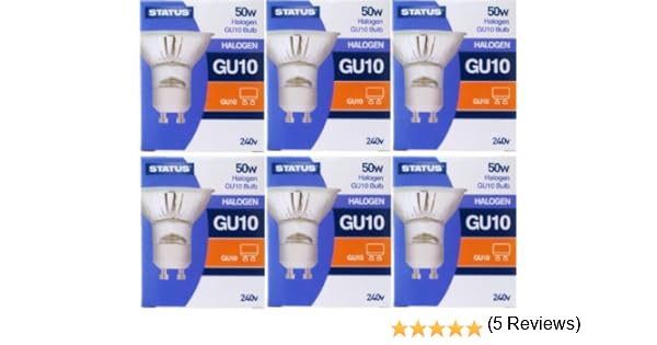 36 Status Lot De 6 Ampoules Halogenes De 50 W Gu10 A Intensite Variable Gu 10 Spot Reflecteur Ampoule 240 V Angle Du Faisceau Ampoules Halogenes