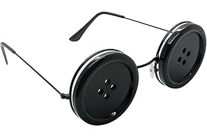 mefocou Coralines Button Eyes Glasses Halloween Other Mother Coralines Cosplay Costume Accessories Novelty Funny Eyewear Role Play Glasses Photo Props