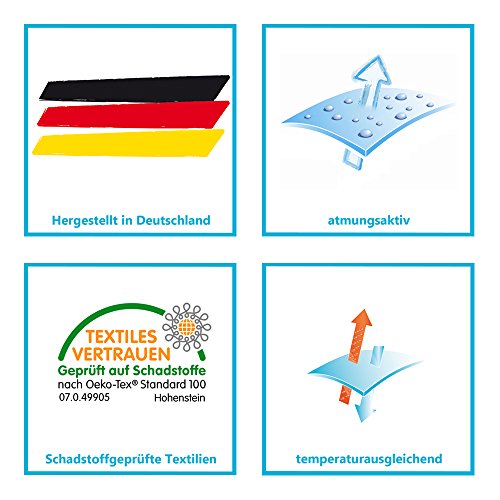 SETEX Matratzenunterlage mit Noppen, Größe 140 x 200 cm, Classic, N450140200151002, Weiß - 4