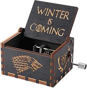 Game of Thrones Wooden Music Box,Eastern Eagle Antique Carved Hand Crank Musical Box- - Unique Gifts for Birthday Christmas Thanksgiving Wedding Valentine Anniversary