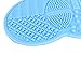 Makeup Brush Cleaning Mat, BESTIM INCUK Cosmetic Brush Cleaner Pad Silicone Washing Tool Scrubber Suction Cup, Blue