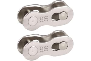 DOMYBEST FR Domybest 2 Paires Maillons de Chaîne de Vélo Connecteur de Chaîne de Vélo Attaches Rapides Maillons Manquants pour Chaîne Vélo