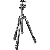 Manfrotto MKBFRLA4B-BHM Befree Gelişmiş 2N1 Seyahat Tripodu Monopod, Kol Kilidi, Tripod &Ccedil;anta, Plaka ve Top Başlı Canon, Niko