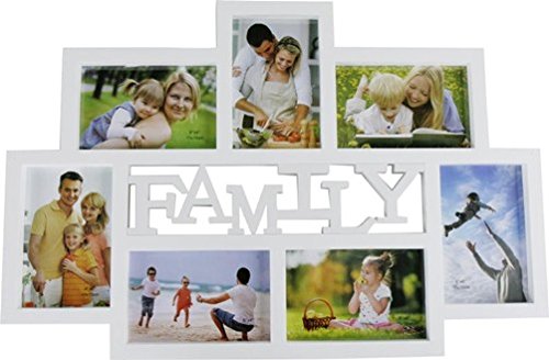 Bilderrahmen Galerie Family weiß für 7 Fotos 10 x 15 cm