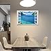 Produktbild Huaduo Abnehmbare Blue Beach Sea 3D Fenster Landschaft Wandaufkleber Ausgangsdekor Kinder Aufkleber Wandbild Wasserdichte Kunst Wand Papier Poster