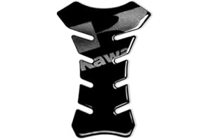 4R QUATTROERRE.IT 3D Tank Protection for Kawasaki Motorcycle, Black