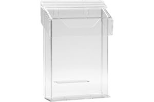 ‎DELIGHT DISPLAYS DELIGHT DISPLAYS® Wetterfester DIN A5 Prospekthalter/Prospektbox aus Acrylglas mit Deckel für Aussen