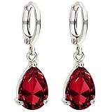 Elegant und Chic, Pure Glam! 1 Paar dezente ovale Damenohrringe mit hochwertigem Tropfenanhänger aus Zirkonia. Elegante Chandelier Ohrringe mit rotem Kristallanhänger in hochwertiger Qualität gefertigt der deutschen Marke MYA art Premium Kollektion. Das Angebot beinhaltet ein original Schmuckset in einer Geschenkbox von MYA art. Geschenkideen für jeden Anlass.