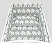 3p BABY SWINGING/ ROCKING CRIB /CRADLE BEDDING SET/ALL ROUND BUMPER 100% COTTON! (Grey Elephants)