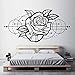 Produktbild BFMBCH Rose Wandkunst Aufkleber Moderne Geometrische Dekoration Wohnzimmer Abziehbilder Abnehmbare Dekoration Wandbild Wandaufkleber Home Schlafzimmer Kunst Wandaufkleber 29 hortensien lila 60x30 cm