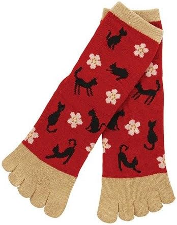 Toe Socks Tabi Socks 5 toes Cats and Flowers