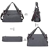 Coofit Damen Canvas Umhängetasche Messenger Bag Handtasche Hobo - 4
