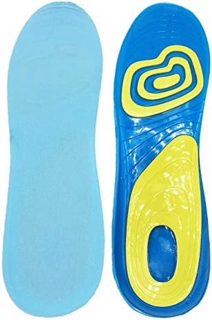 Gel Sports Comfort Cuttable Insoles, Against Plantar Fasciitis Relieve Feet Pain, Heel Pain for Performance Sports Running or Hiking Shock Absorption(Man)