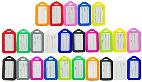 Premium Luggage Tags by One Planet (25 Pack)