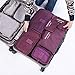 Produktbild Masterein 6 Teile / satz Platz Reisegepäck Aufbewahrungsbeutel Kleidung Organizer Pouch Case Kleidung Container Weinrot
