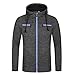 Produktbild togel Herrenjacke Herren Herbst Winter Casual Reißverschluss Langarm Kapuzenjacke Top Bluse Jacke Casual Komfortable Hoodie Einfarbige Jacke Mode Warm Pullover Langarm Slim Fit
