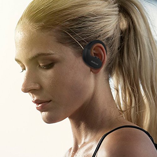 dodocool Auricolare Sportive In Ear Wireless Cuffie Stereo IPX5 Impermeabile con HD Mic CVC 6.0 Cancellazione al Rumore per iPhone/iPad/iPod/Samsung S8 e Le Compresse Smartphone piÃ¹ Popolari Nero