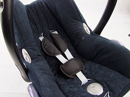 Baby Dreams Universal Step Pad for Maxi Cosi/Römer, Black Baby Bowls 3-Piece Seat Belt Pad Set GRUPPE0 Ne