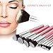 Abody 9Pcs Makeup Brush Kit Wood Professional Cosmetic Set Foundation Brush Powder Brush Eyeshadow Brushes Pink
