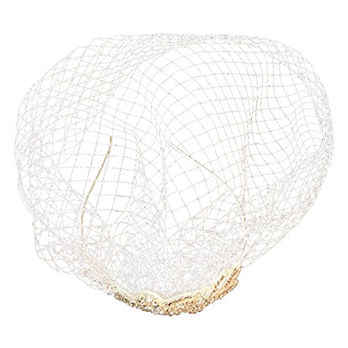 MagiDeal Damen Eleganter Vogelkäfig Schleier Fascinator mit Strass