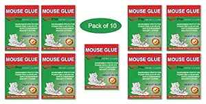 DeoDap Mice Insect Rodent Lizard Trap Rat Catcher Adhesive Sticky Glue Pad -Set of 10 (Multicolour)