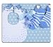 Produktbild Mousepads Baby Boy Kinderzimmer blau Socken und Lätzchen mit Schnuller Schnuller zum Aufhängen von Knöpfen auf eine Line Bild 28242896 in MSD Matte Kundenspezifische Desktop Laptop Gaming Mauspad