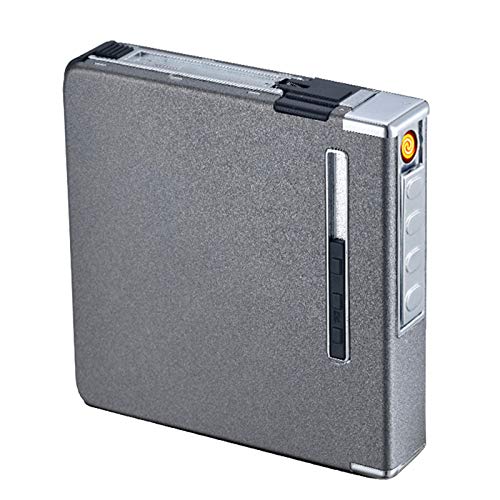Preisvergleich Produktbild WYL Zigarettenetui, Zigarettenetui Aufladen, automatisches Zigarettenetui, tragbares winddichtes Zigarettenetui, einfaches Zigarettenetui,A,9.3 * 9.8 * 1.8