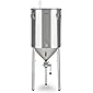 Klarstein Gärkeller Pro XL Fermenter Fermentierkessel Maischekessel, konischer Gärkessel, Kapazität: 60 l, Thermometer…