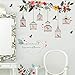 Produktbild Autocollant Mural Coloré Fleur Oiseaux Cage À Oiseauxstickers Art Pour La Maison Salon Chambre Tv Fond Jardin Fenêtre Décor