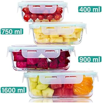 Boîtes Alimentaires En Verre Borosilicate Avec Couvercle