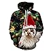 Produktbild Sweatshirts Weihnachts-Kapuzenpulli, Unisex Ugly 3D Pullover Baseball Baseballuniform,G,L/XL