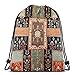 Produktbild guolinadeou Kurdish Persian Garden Rug Shoulder Drawstring Bag Backpack String Bags School Rucksack Gym Sport Bag Lightweight