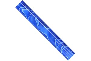 CHESTNUT PRODUCTS CHARNWOOD Woodturning AR01 Acrylic Pen Blanks Dark Blue with White Swirl