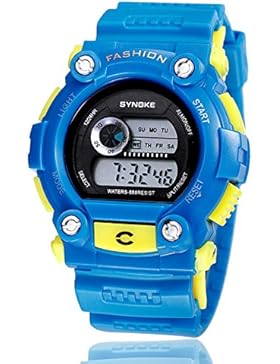 Jungen und mädchen Elektronische uhren,30m wasserdicht Digitaluhren Leuchtend Wecker Datum Outdoor Studentinnen...