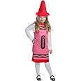 Dress Up America Crayon Costume Kids - Crayon Fancy Dress Kids Great Role Play Costume Set - Red Crayon Costume For Girls And Boys